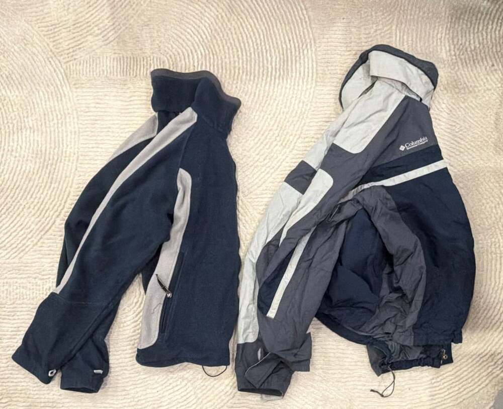 Columbia Interchange Jacket Size M Blue Gray 3in1
